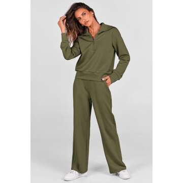 PRETTYGARDEN Women's Cozy Long Sleeve Lounge Set