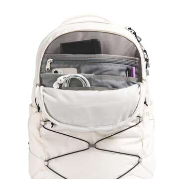 THE NORTH FACE Women's Borealis Commuter Laptop Backpack, Gardenia White/TNF Black-NPF, One Size