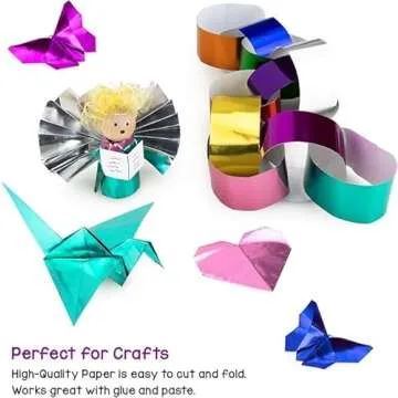 Versatile Hygloss Metallic Foil Paper Sheets for Crafts