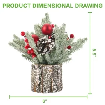 Mini Tabletop Christmas Tree for Festive Home Decor