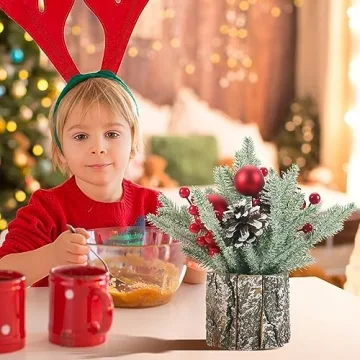 Mini Tabletop Christmas Tree for Festive Home Decor