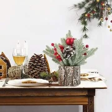 Mini Tabletop Christmas Tree for Festive Home Decor