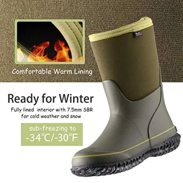 MCIKCC Waterproof Neoprene Boots for Toddler Fun