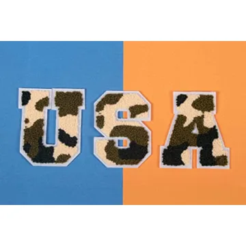 DAHI SHOP Chenille Iron On Letter Patches for Customization