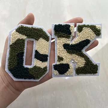 DAHI SHOP Chenille Iron On Letter Patches for Customization