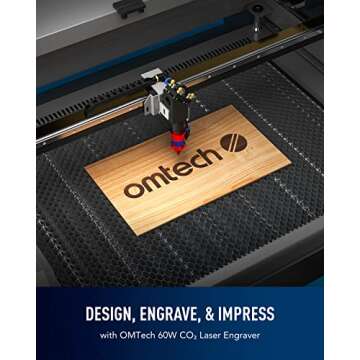 OMTech 60W CO2 Laser Engraver with Water Chiller, 20x28 Inch Laser Engraving Cutting Etching Machine...