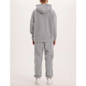 Tanming Men's Tracksuit Set - Fleece Hoodie & Joggers
