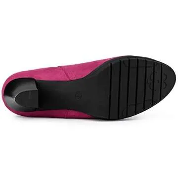 Allegra K Chelsea Ankle Boots Stylish Comfort for Women