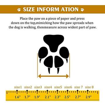 XSY&G Dog Boots,Waterproof Dog Shoes,Dog Booties with Reflective Rugged Anti-Slip Sole and Skid-Proo...