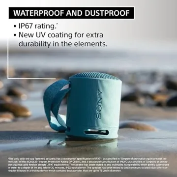 Sony SRS-XB100 Portable Bluetooth Speaker - Waterproof & Compact