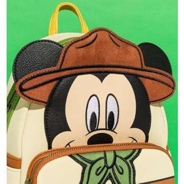Loungefly Disney Mickey Mouse Adventureland Cosplay Women’s Double Strap Shoulder Bag Purse