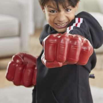 Marvel Avengers Captain America: Brave New World Red Hulk Gamma Smash Fists, Soft Foam Role Play Toy, Super Hero Toys for Kids Ages 5 and Up