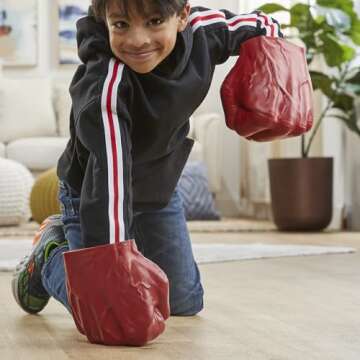 Marvel Avengers Captain America: Brave New World Red Hulk Gamma Smash Fists, Soft Foam Role Play Toy, Super Hero Toys for Kids Ages 5 and Up