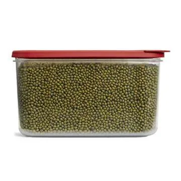 Rubbermaid 8 Piece Modular Canisters Premium Food Storage Container, Red