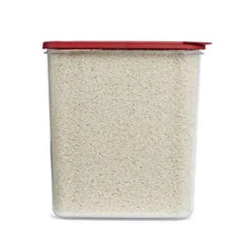 Rubbermaid 8 Piece Modular Canisters Premium Food Storage Container, Red