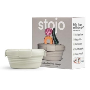 STOJO Collapsible Bowl - 36oz Eco-Friendly Silicone Bowl for Travel & Meal Prep