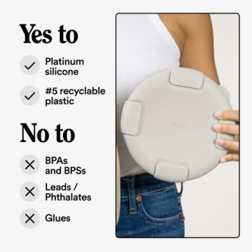 STOJO 36oz Collapsible Silicone Bowl for Travel Meal Prep