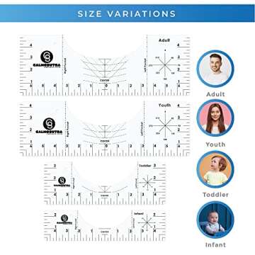 Calmosutra T-Shirt Ruler Guide for Heat Press Precision and Ease