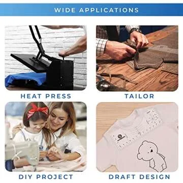 Calmosutra T-Shirt Ruler Guide for Heat Press Precision and Ease