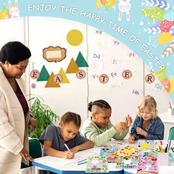 LINAYE Easter Stickers - 36 Craft Sheets for Kids Fun!