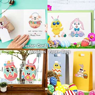 LINAYE Easter Stickers - 36 Craft Sheets for Kids Fun!