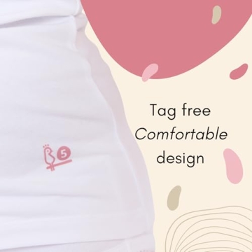 Feathers Girls Solid White Tagless Cami Undershirts 2-14 Years