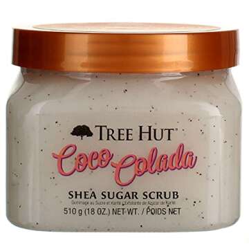 Tree Hut Sugar Body Scrub 18 Ounce Coco Colada (Pack of 6)