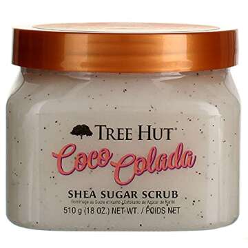Tree Hut Sugar Body Scrub 18 Ounce Coco Colada (Pack of 6)