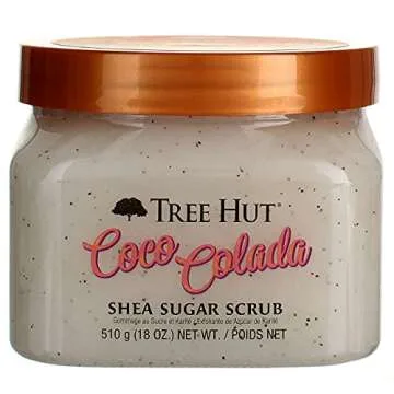 Tree Hut Sugar Body Scrub 18 Ounce Coco Colada (Pack of 6)