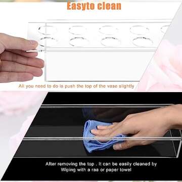 Stunning 23.6" Acrylic Flower Vase for Elegant Decor