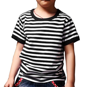 Ezsskj Pugsley Addams Costume Kids Boys Toddler Black White Striped Shirt