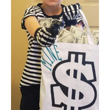 Ezsskj Kids Pugsley Addams Striped T-Shirt for Costumes