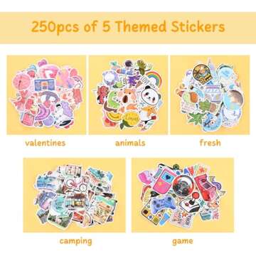 Stickers Valentines Cards for Kids Classroom - 48 Sets Valentine's Day Gifts for Class Exchange - Cute Valentine Card for Boys Girls Classmates School