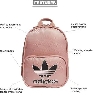 Adidas Women's Santiago Mini Backpack - Trace Pink