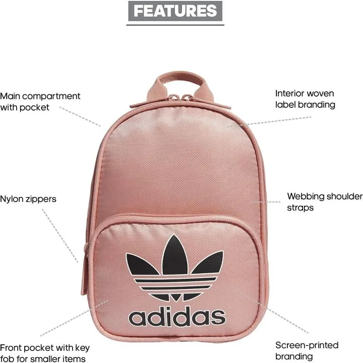 Adidas Women's Santiago Mini Backpack - Trace Pink