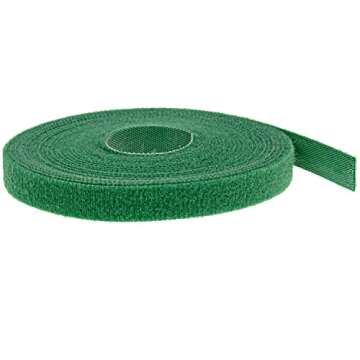 Oldhill Fastening Tapes Hook and Loop Reusable Straps Wires Cords Cable Ties - 1/2" Width, 15' x 3 R...