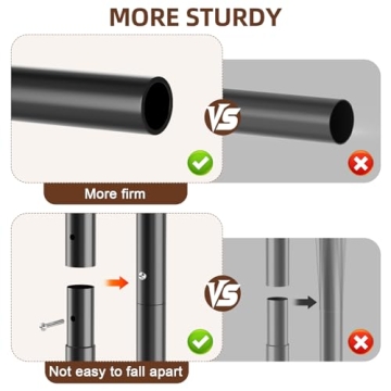 Compact STARLATTA Rolling Clothing Rack for Stylish Storage