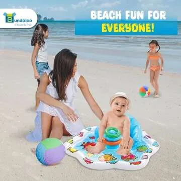 Bundaloo Inflatable Infant Splash Mat for Outdoor Fun