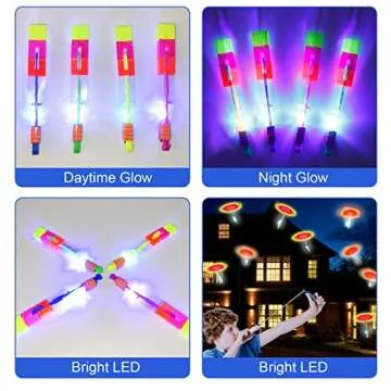 60pcs LED Arrow Helicopter Toy for Kids' Parties and Fun