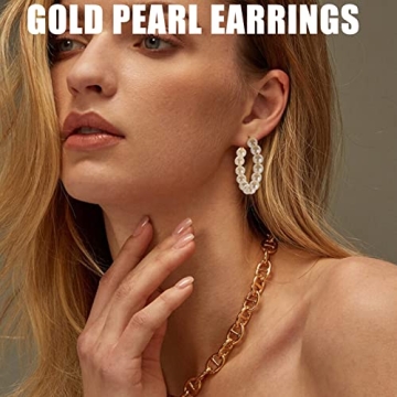 Gold Earrings Set for Women - 36 Pairs of Fashion Jewelry