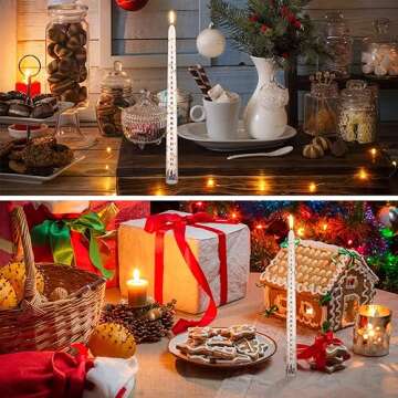 Christmas Advent Candle Countdown Christmas Calendar Candle Three Wise Men Advent Calendar, 12 Inch