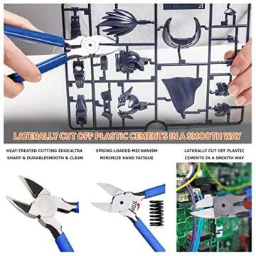 108 Pcs Pro Grade for Model Tool Kits,Hobby Tool Sets,lncluding Electric Polishing Machine & Tool Box,for Gundam Model Kits,Basic Model Building,Repairing and Remove,Art and Crafts etc