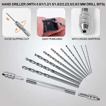 108 Pcs Pro Grade for Model Tool Kits,Hobby Tool Sets,lncluding Electric Polishing Machine & Tool Box,for Gundam Model Kits,Basic Model Building,Repairing and Remove,Art and Crafts etc