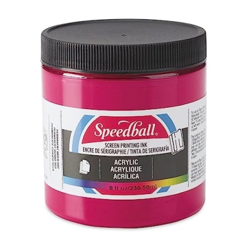 Premium Speedball Process Magenta Acrylic Screen Printing Ink - 8 Fl Oz