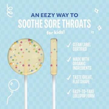 Lolleez Lollipops for Kids Sore Throat Relief, 28 Count