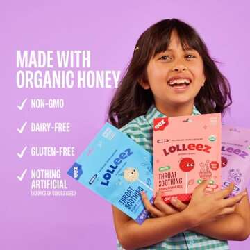 Lolleez Lollipops for Kids Sore Throat Relief, 28 Count