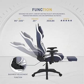 Dowinx Big and Tall Gaming Chair with Ergonomic Design