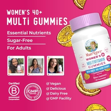 Vegan Vitamin Gummies Women 40+ Immune Hair Skin Support