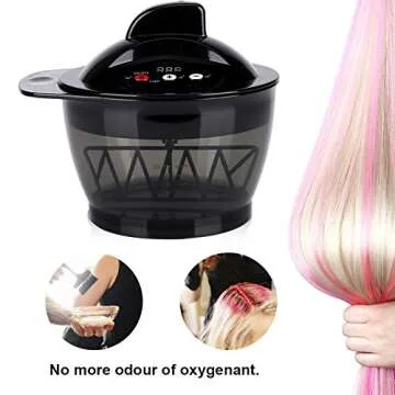 Hair Color Mixing Bowls | Electric 320ML Dye Mixing Bowls with LCD Display