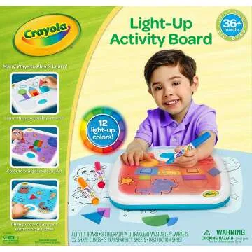 Crayola Light Up Activity Board for Kids Ages 3-6
